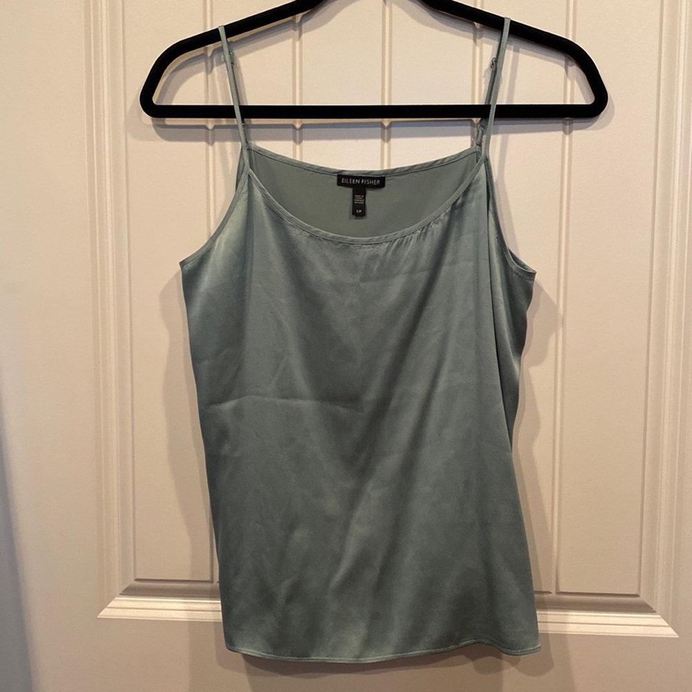 Eileen Fisher silk spaghetti strap top